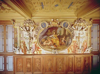 Galerie François I, Fresco forestillende 